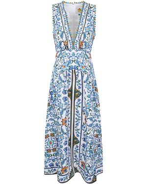 FARM Rio Midi Dress - Blue