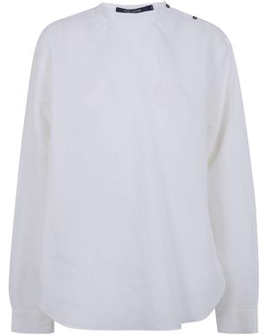 Sofie D ́hoore Barel Long Sleeves Crew Neck Shirt - White