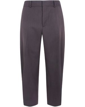 Studio Nicholson Pants Curved Leg Full Length - Blue