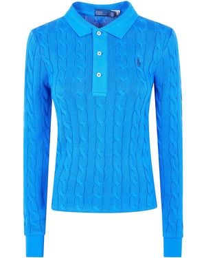 Polo Ralph Lauren Long Sleeves Polo Shirt - Blue