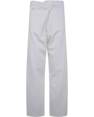 DARKPARK Ines Fold Over Tencel Denim - White