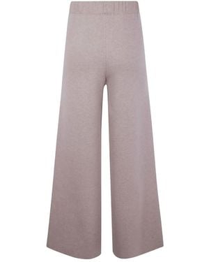 Anneclaire Wool & Cashmere Knit Fabric Pants - Gray