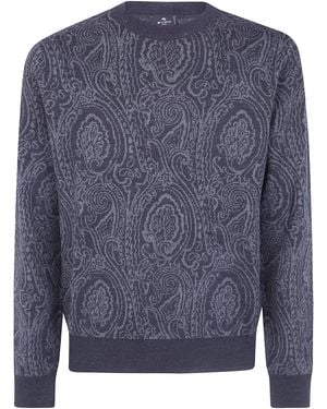 Etro Jumper Round Neck "Mrkf0096Aq12Xn0702" - Blue