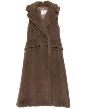 Max Mara 'Boario1234' Long Waistcoat - Brown