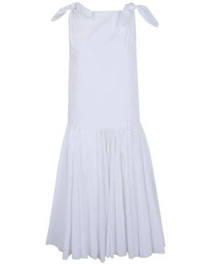 N°21 Canvas Midi Dress - White