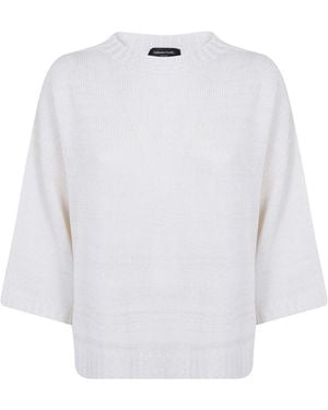 Fabiana Filippi Short Sleeve Jumper - White