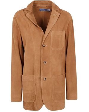 Polo Ralph Lauren Leather & Skinis Sportt Blazer - Brown