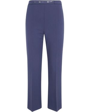 Elisabetta Franchi Cropped Trousers - Blue