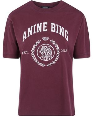 Anine Bing T-Shirt Collegiate "Jaylin" - Pink