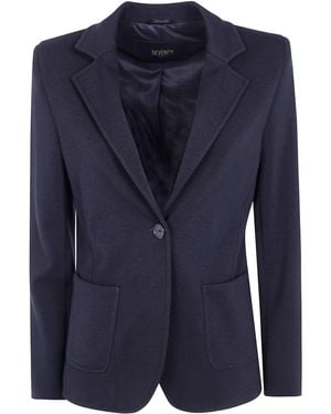 Seventy Jacket Hooded "Stretch Jacket" - Blue