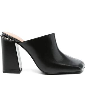 Ash Angie Mule Soft Polish Calf - Nero
