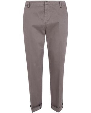 Dondup Chinos Tailored Relaxed Regular Fit "Gaubert" - Gray