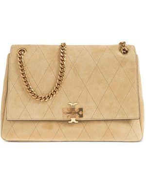 Tory Burch Medium Charlie Shoulder Bag - Natural