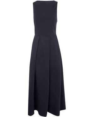 Emporio Armani Dress With Darts - Black