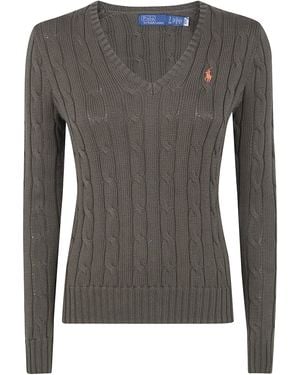 Polo Ralph Lauren "Kimberly" Long Sleeves Pullover - Grey