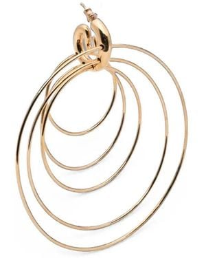 Panconesi Earrings Large "Pierced Serpent" - Metallic