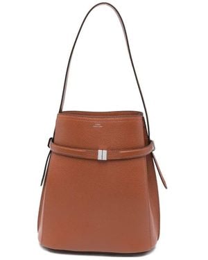 TOTEME 'Belted' Borsa A Secchiello - Marrone