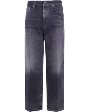Haikure Jeans Cropped Loose "Betty Vintage" - Blue