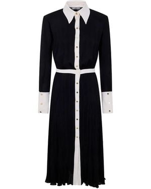 Elisabetta Franchi Chemisier Dress - Black