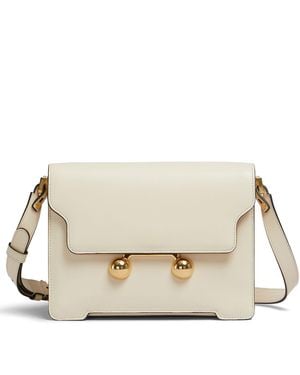 Marni Medium Leather Shoulder Bag - Natural