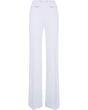 Elisabetta Franchi Trousers Classic "Pa19666E2 360 Ivory" - White