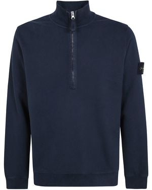 Stone Island Polo Shirt Long Sleeves - Blue