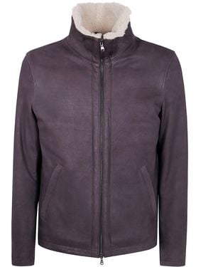 Barba Napoli 'Dennis' Shearling - Purple