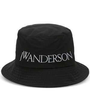 JW Anderson J. W.Anderson Logo Bucket Hat Nylon - Black