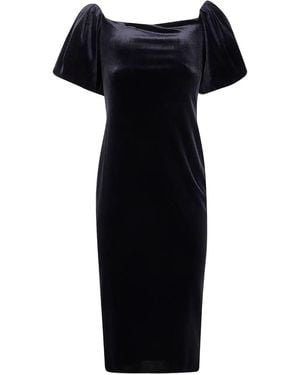 Ralph Lauren "Faraine" Short Sleeves Cocktail Dress - Black