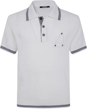 JACQUEMUS LA PLAGE Maglione Ecopelle "Le Polo Voilier" - Grigio