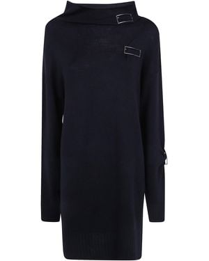 Pierantoniogaspari Dress With Buckles - Blue