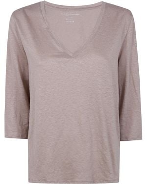 Majestic Three Quarter Sleeve Shirt - Brown