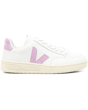 Veja V-12 Leather Extra Trainers By - White