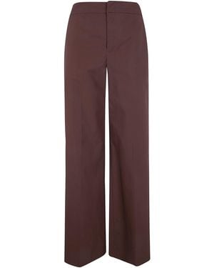 Twinset Wide Leg Trousers - Purple