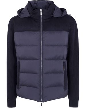 Moorer Jacket Wool Blend "Allori" - Blue