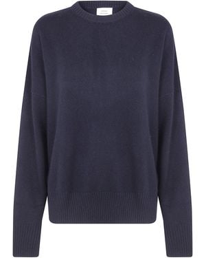 Loulou de Saison Jumper 100% Cashmere "Anton Lds" - Blue