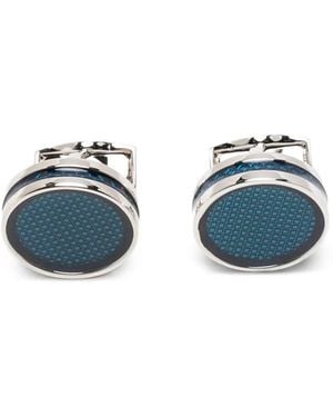 Tateossian Cufflinks Tablet Ice - Blu