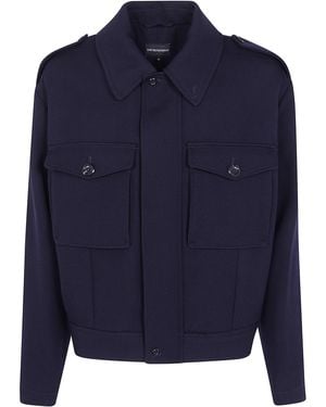 Emporio Armani Jacket Wool "Denim Classic Jacket" - Blue