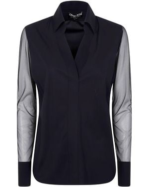 La Petite Robe Di Chiara Boni Kai Illusion Top - Blue