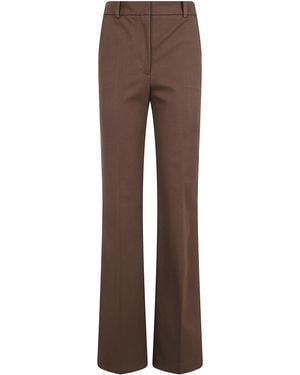 JOSEPH Pants Gabardine Stretch "Tafira" - Brown
