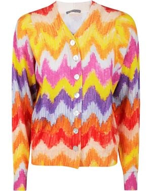 In bed with You Printed Cropped Asymetrical Cardigan Jacket - Orange