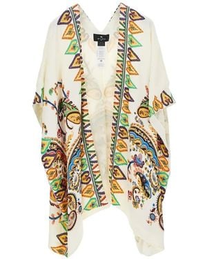Etro Printed Kimono Jacket - Metallic