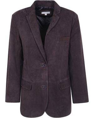 JC Sophie Leather Blazer "Prudence" - Blue