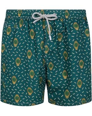 MC2 Saint Barth Swim Shorts Micro Ultralight "Lighting" - Green
