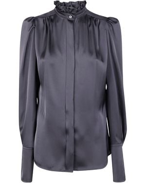 DR. HOPE Ruffled Shirt - Black