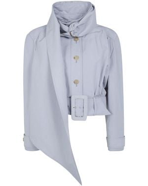Chloé Giacca Cropped "Storm" - Blue