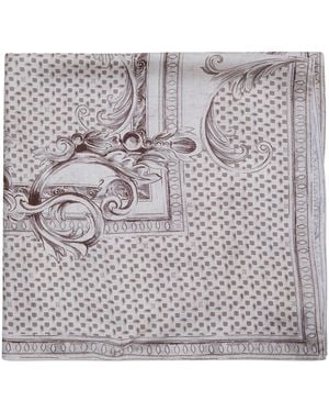 Max Mara "Mxacarre Reggia Di Caserta" Classic Foulard - Grey