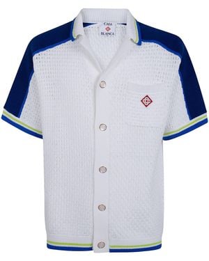 CASABLANCA Crochet Shirt - Blue