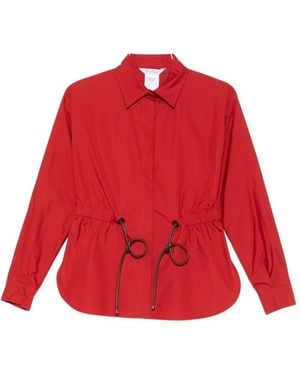 Max Mara Tazzina Cotton Popeline Classic Shirt - Red