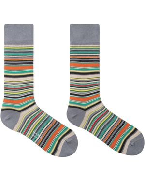 Paul Smith Calze Uomo Strisce Signature - Verde